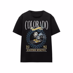 Disney - T-shirt COLORADO SKI - Adulte (Noir)