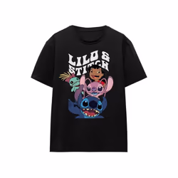 Lilo & Stitch - T-shirt - Adulte (Noir)