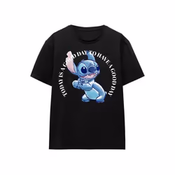 Lilo & Stitch - T-shirt GOOD DAY - Adulte (Noir)