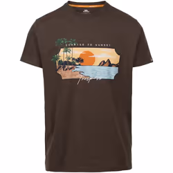 Trespass - T-shirt PENDLA - Homme (Marron foncé Chiné)