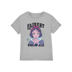 Disney Princess - T-shirt FAIREST OF THEM ALL - Enfant (Gris chiné)