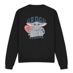 Star Wars: The Mandalorian - Sweat MY LOVE IS STRONG - Adulte (Noir)