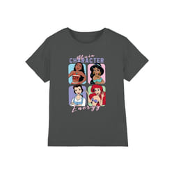 Disney Princess - T-shirt MAIN CHARACTER ENERGY - Enfant (Charbon)