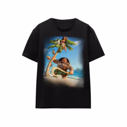Moana - T-shirt - Adulte (Noir)