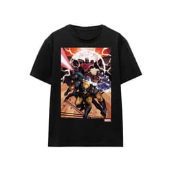 Marvel - T-shirt X-MEN TEAM ATTACK - Adulte (Noir)