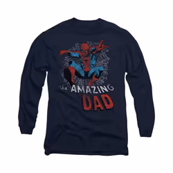 Spider-Man - T-shirt SPIDER DAD - Adulte (Bleu marine)
