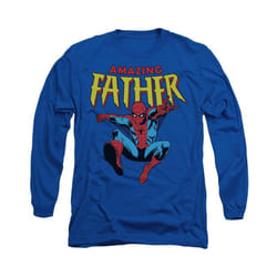 Spider-Man - T-shirt AMAZING DAD - Adulte (Bleu roi)