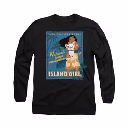 Moana - T-shirt ISLAND GIRL - Adulte (Noir)
