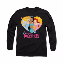 Disney Princess - T-shirt BETTER TOGETHER - Adulte (Noir)