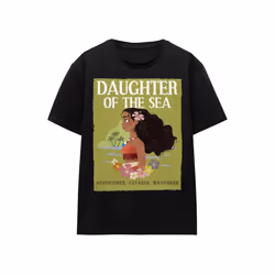 Moana - T-shirt DAUGHTER OF THE SEA - Adulte (Noir)