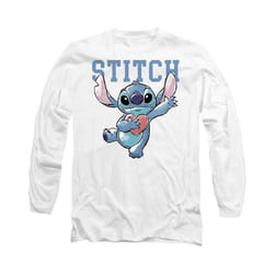 Lilo & Stitch - T-shirt CLUTCHING HEARTS - Adulte (Blanc)