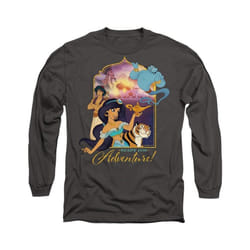Aladdin - T-shirt ARE READY FOR ADVENTURE - Adulte (Charbon)