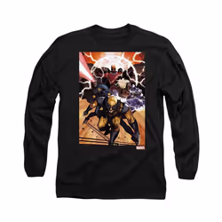 Marvel - T-shirt X-MEN TEAM ATTACK - Adulte (Noir)