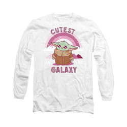 Star Wars: The Mandalorian - T-shirt CUTEST IN THE GALAXY - Adulte (Blanc)
