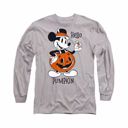 Disney - T-shirt HELLO PUMPKIN - Adulte (Gris chiné)