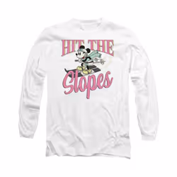 Disney - T-shirt HIT THE SLOPES - Adulte (Blanc)