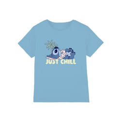 Lilo & Stitch - T-shirt JUST CHILL - Enfant (Bleu ciel)