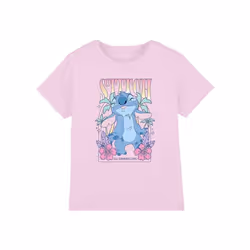 Lilo & Stitch - T-shirt ALL SUMMER LONG - Enfant (Rose clair)