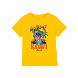 Lilo & Stitch - T-shirt KAUAI'I - Enfant (Jaune)