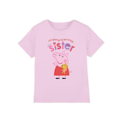 Peppa Pig - T-shirt BIG SISTER - Enfant (Rose clair)