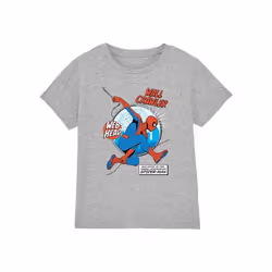 Spider-Man - T-shirt WALL CRAWLER - Enfant (Gris chiné)