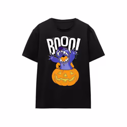 Lilo & Stitch - T-shirt LAUGHING PUMPKIN - Adulte (Noir)
