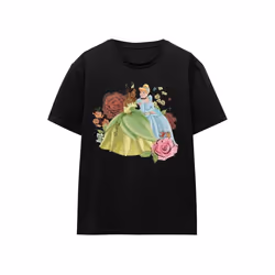 Disney Princess - T-shirt IN THE GARDEN - Adulte (Noir)