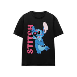 Lilo & Stitch - T-shirt COVERED IN KISSES - Adulte (Noir)