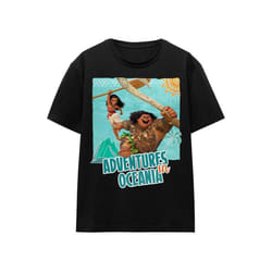 Moana - T-shirt ADVENTURES IN OCEANIA - Adulte (Noir)