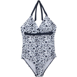 Regatta - Maillot de bain 1 pièce FLAVIA - Femme (Bleu marine / Blanc)