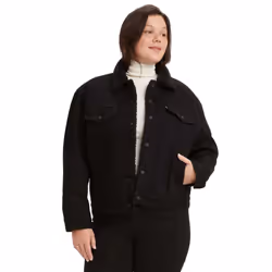 Levis - Veste camionneur EX-BOYFRIEND - Femme (Noir)