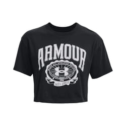 Under Armour - T-shirt court Manches courtes COLLEGIATE - Femme (Noir)
