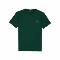 Fred Perry - T-shirt RINGER - Homme (Vert)