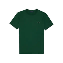 Fred Perry - T-shirt RINGER - Homme (Vert)