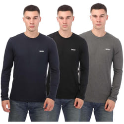 DKNY - T-shirts Manches longues WARRIOR - Homme (Bleu marine / Gris / Noir)