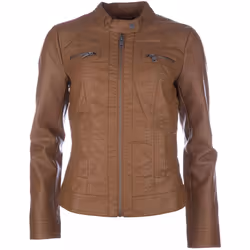 Only - Veste motard BANDIT - Femme (Cognac)
