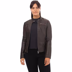 Only - Veste motard BANDIT - Femme (Chocolat)