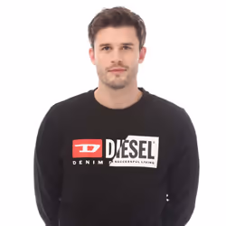 Diesel - Sweat à capuche S-GIRK CUTY FELPA - Homme (Noir)