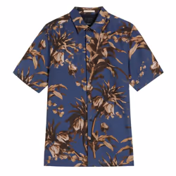 Ted Baker - Chemise manches courtes BELMAR - Adulte (Bleu marine)