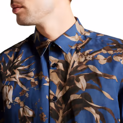 Ted Baker - Chemise manches courtes BELMAR - Adulte (Bleu marine)