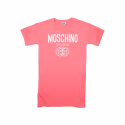 Moschino - Robe t-shirt MILANO - Fille (Rose)