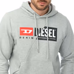 Diesel - Sweat à capuche S-GIRK CUTY FELPA - Homme (Gris)