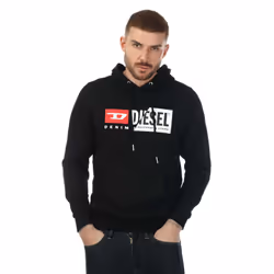 Diesel - Sweat à capuche S-GIRK CUTY FELPA - Homme (Noir)