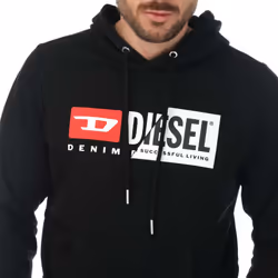 Diesel - Sweat à capuche S-GIRK CUTY FELPA - Homme (Noir)