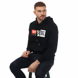 Diesel - Sweat à capuche S-GIRK CUTY FELPA - Homme (Noir)