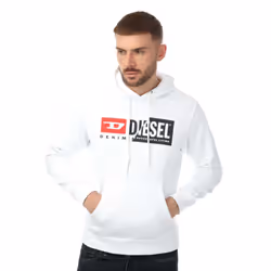 Diesel - Sweat à capuche S-GIRK CUTY FELPA - Homme (Blanc)
