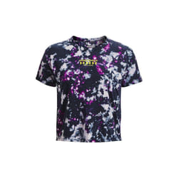 Under Armour - T-shirt RUN TRAIL - Femme (Violet / Bleu nuit / Aurore violette)