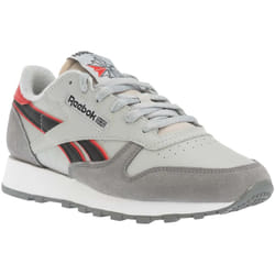 Reebok - Baskets CLASSIC - Homme (Gris pur / Orange sanguine)
