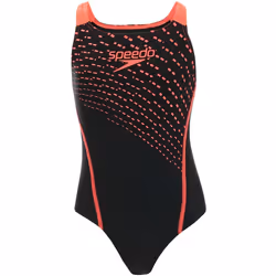 Speedo - Maillot de bain 1 pièce ECO ENDURANCE MEDALIST - Fille (Noir / Rouge)