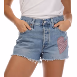 Levis - Short ORIGINAL - Femme (Bleu denim)